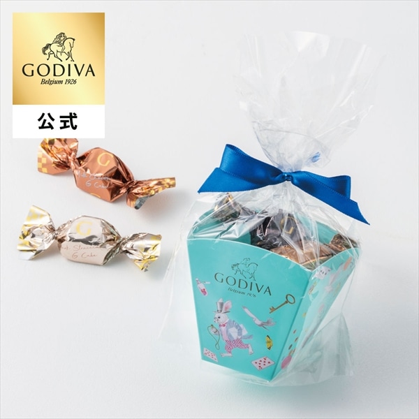 バレンタイン 2026 ゴディバ公式（GODIVA）アリスのティーパーティ G キューブ アソートメント（5粒入）チョコレート（ギフト スイーツ プレゼント）