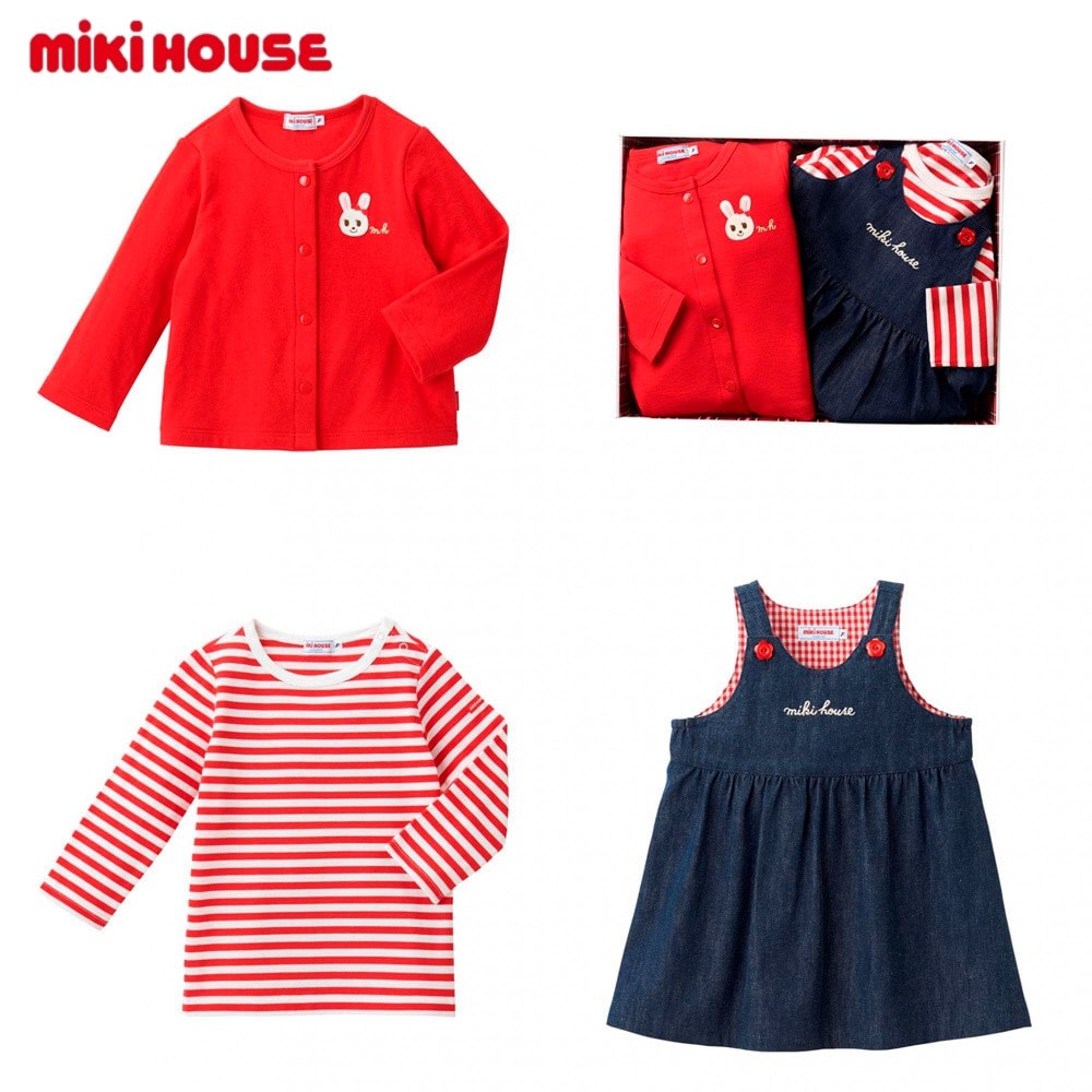 ミキハウス ジャンパースカートセット