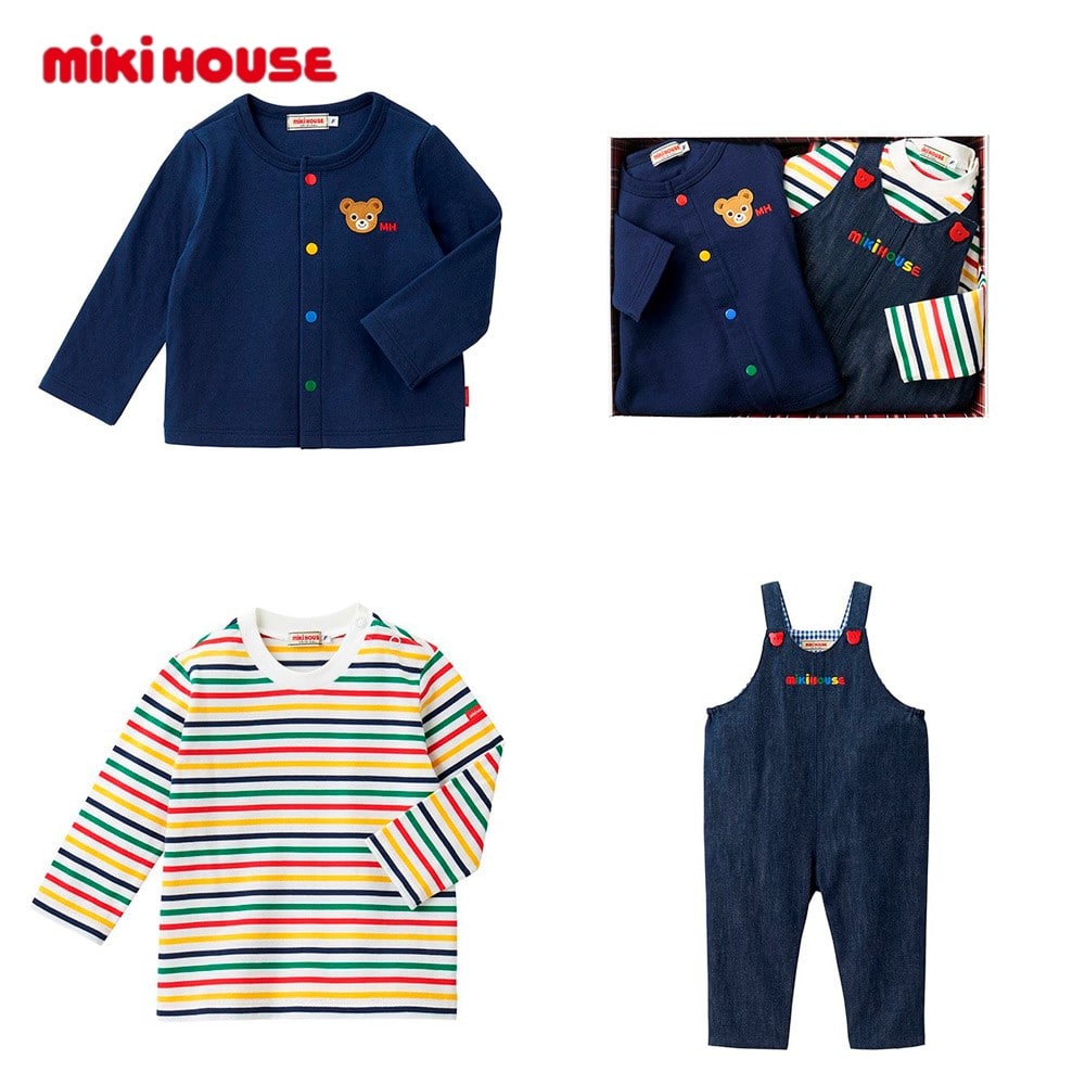 ミキハウス オーバーオールセット