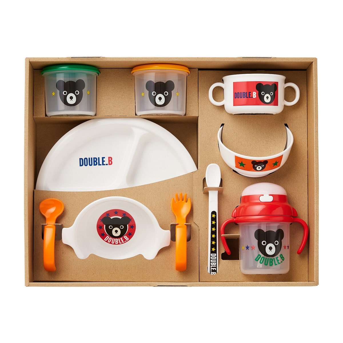 ミキハウス ダブルビー テーブルウェアセット