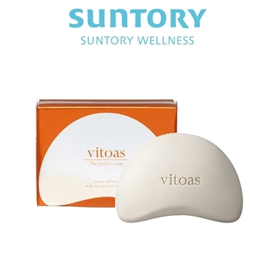 サントリー 公式 vitoas (ビトアス) ザ パーフェクト ソープ オールインワン 落とす洗顔 石鹸 80g/約2ヶ月分
