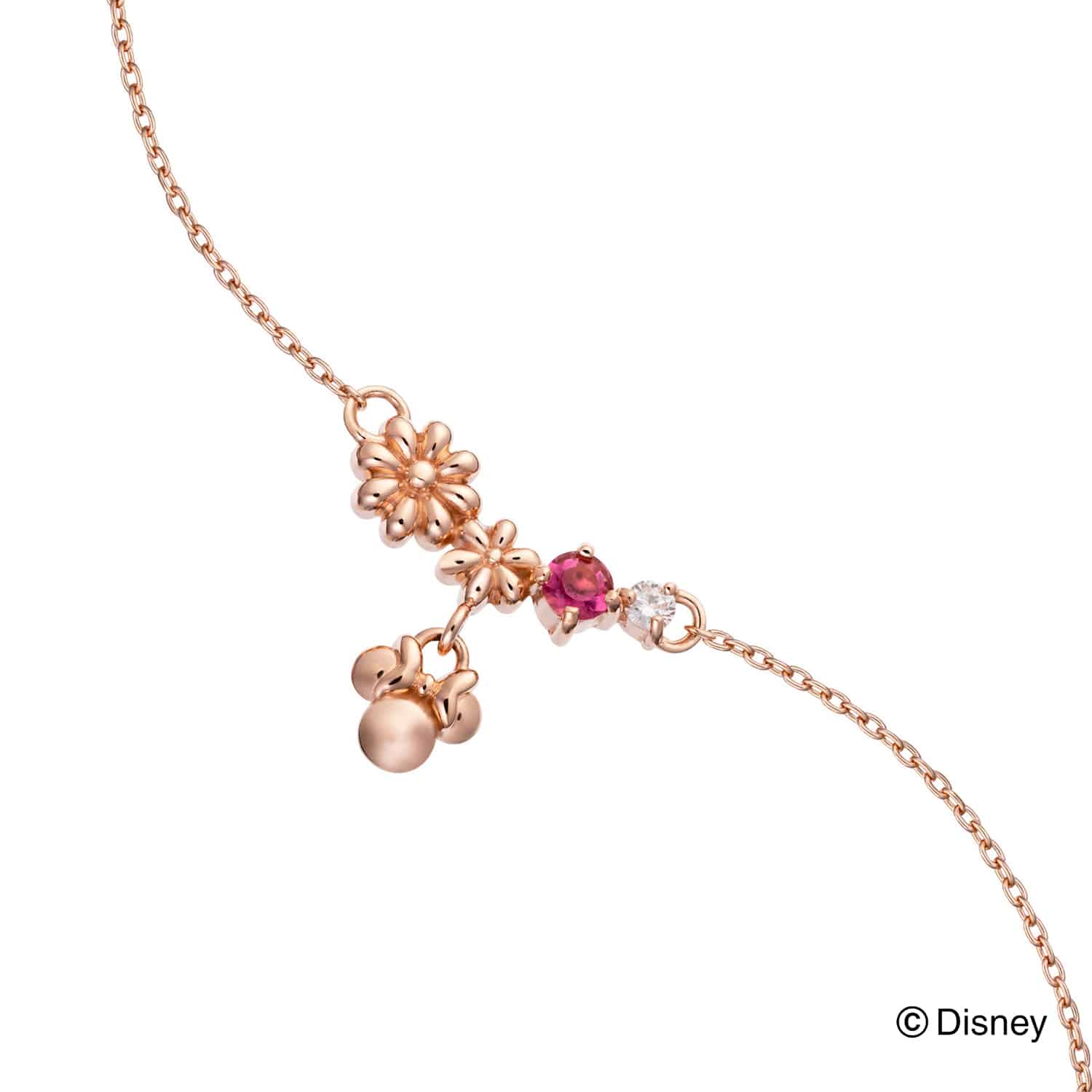 ミ二ーマウスK10PGブレスレット