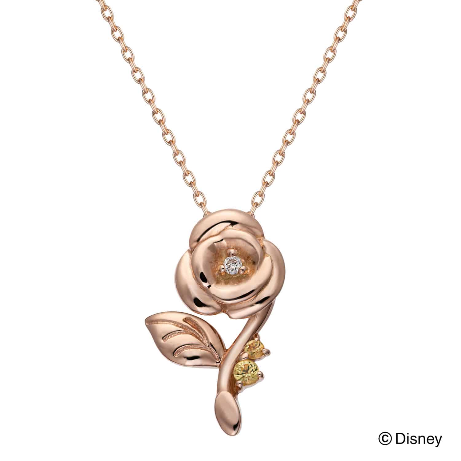 ディズニー美女と野獣K10PGペンダント