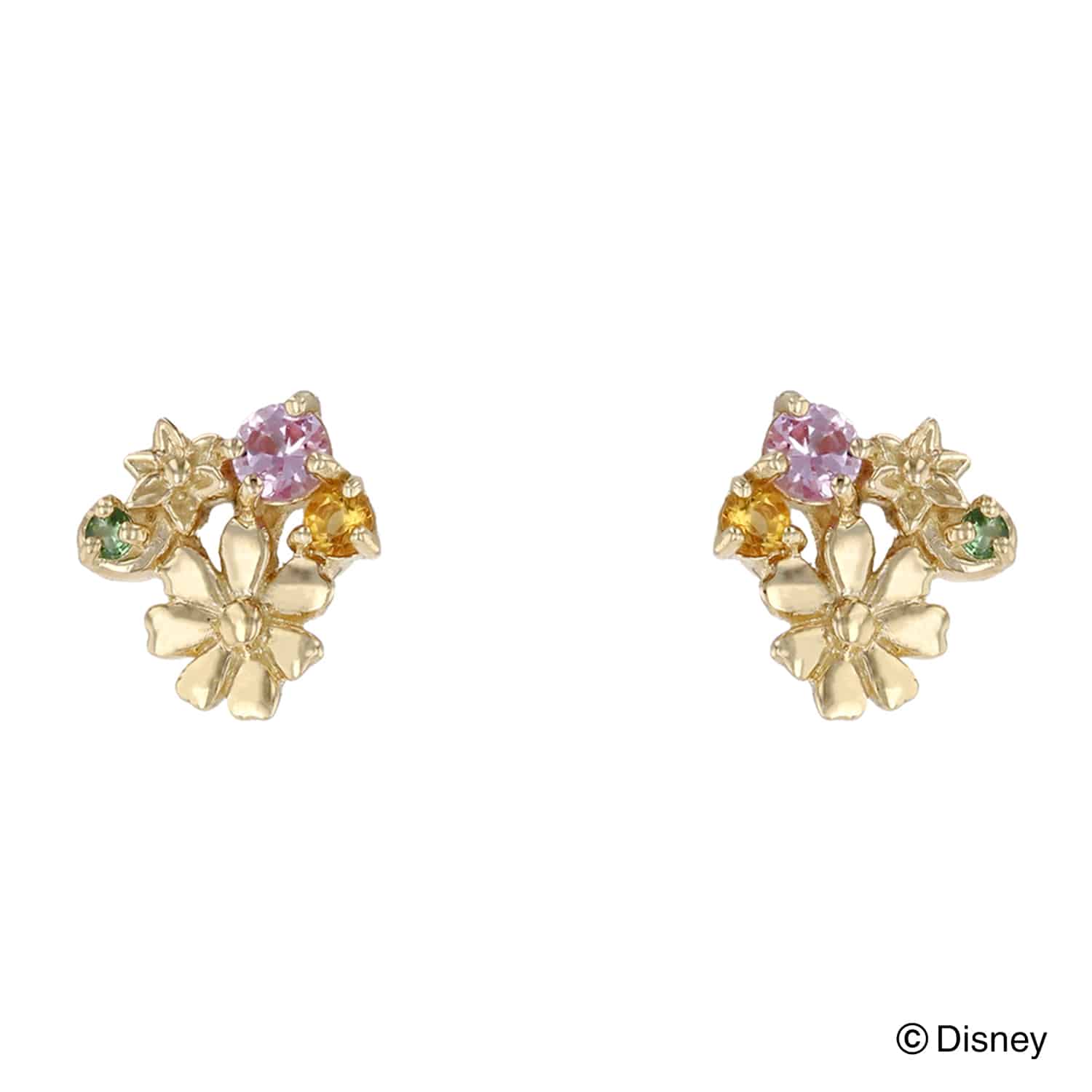 ディズニーラプンツェルK10YGピアス