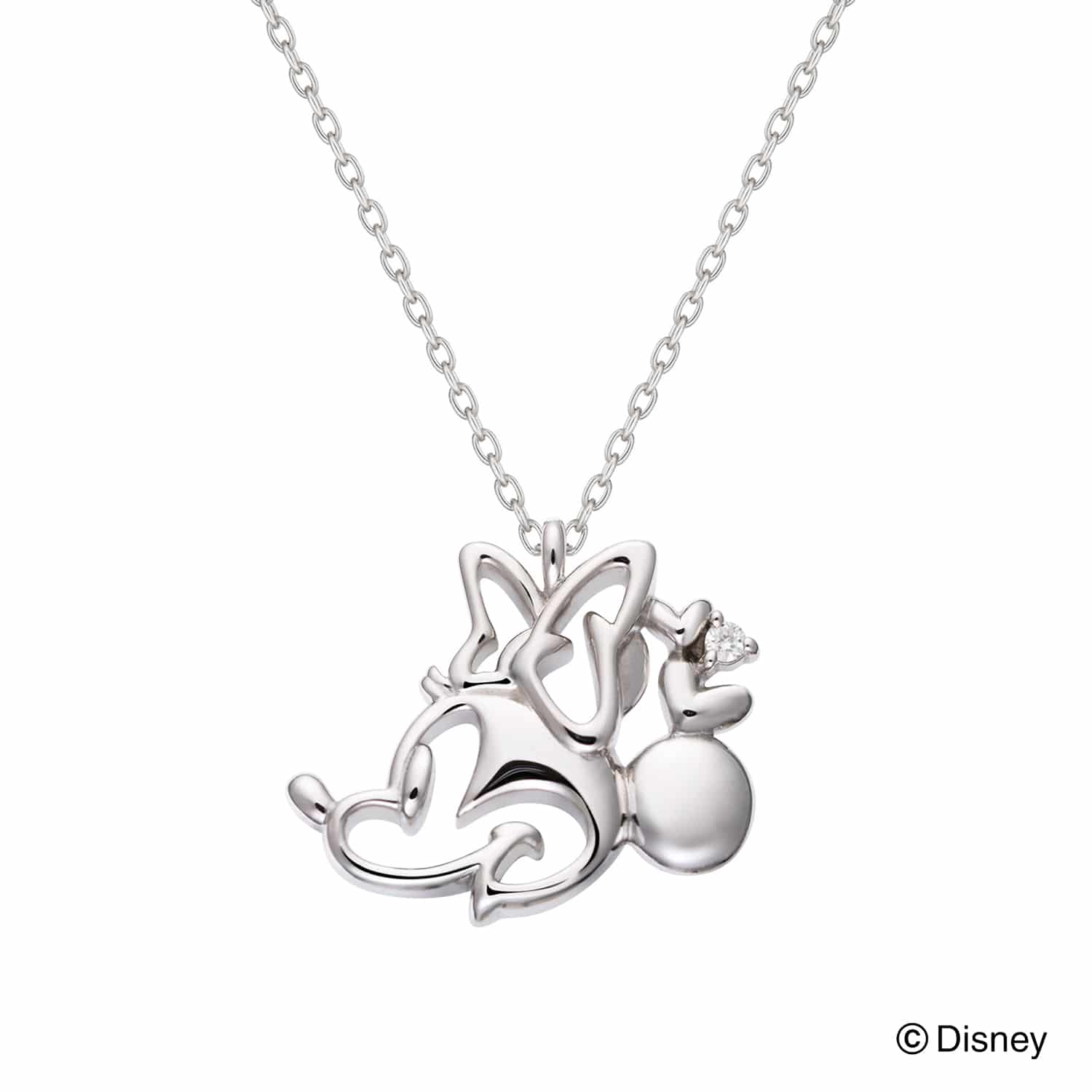 ミニーマウスK10WGペンダント