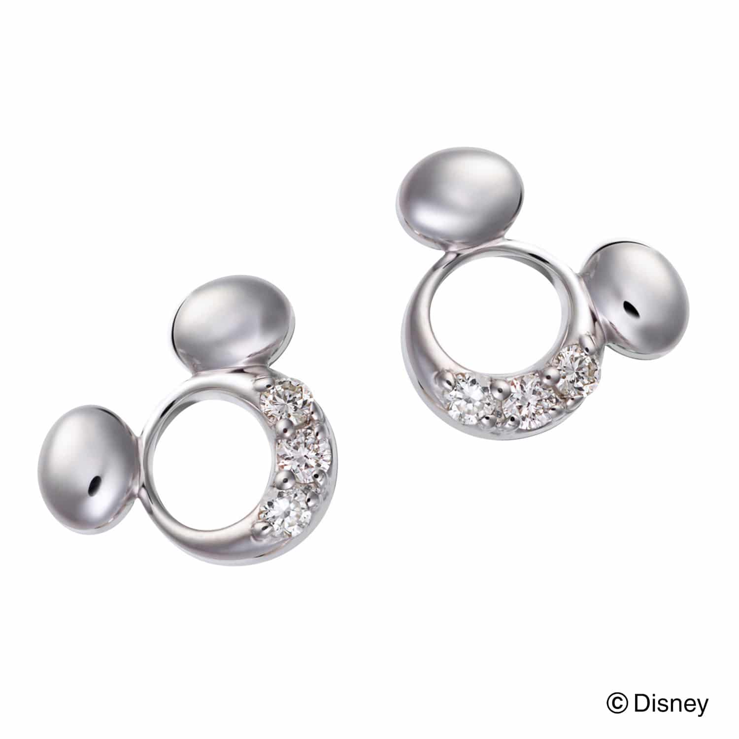 ミッキーマウスK10WGピアス