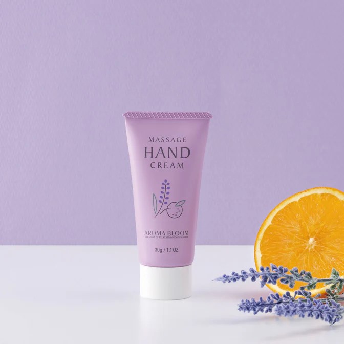 AROMA BLOOM マッサージ ハンドクリーム 【 ラベンダーオレンジ の香り】