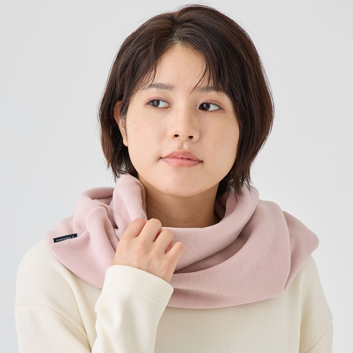 ベネクス リカバリーウェア ヒートスヌード ピンク