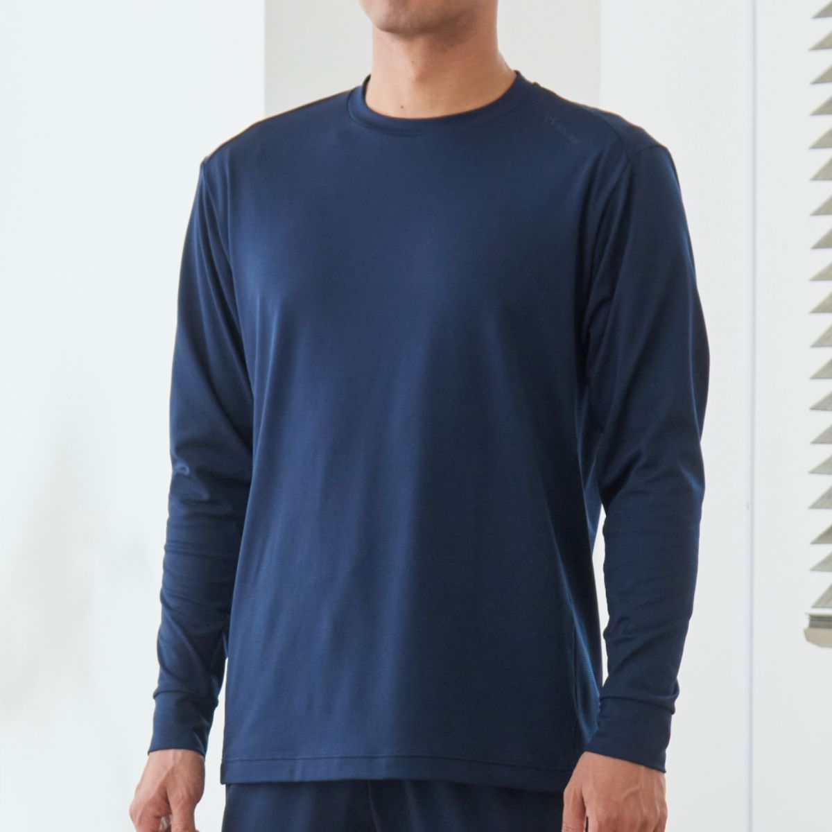 ベネクス リカバリーウェア 一般医療機器 スタンダードドライ+ ロングスリーブクルーネック メンズ ネイビー
