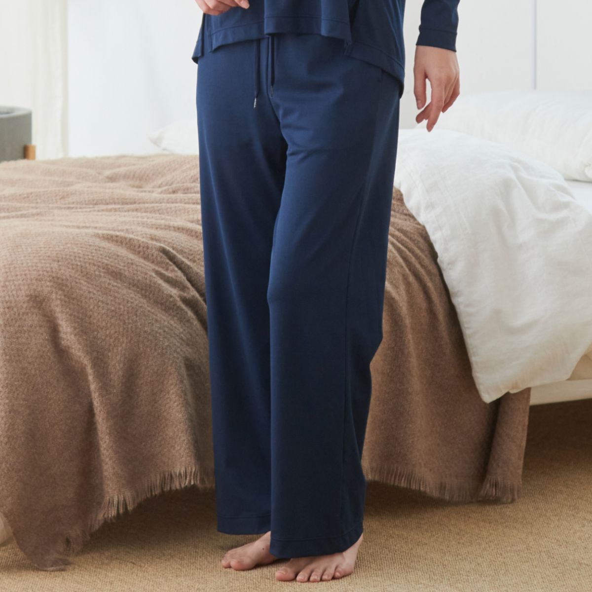 ベネクス リカバリーウェア 一般医療機器 スタンダードドライ+ フレアパンツ レディース ネイビー