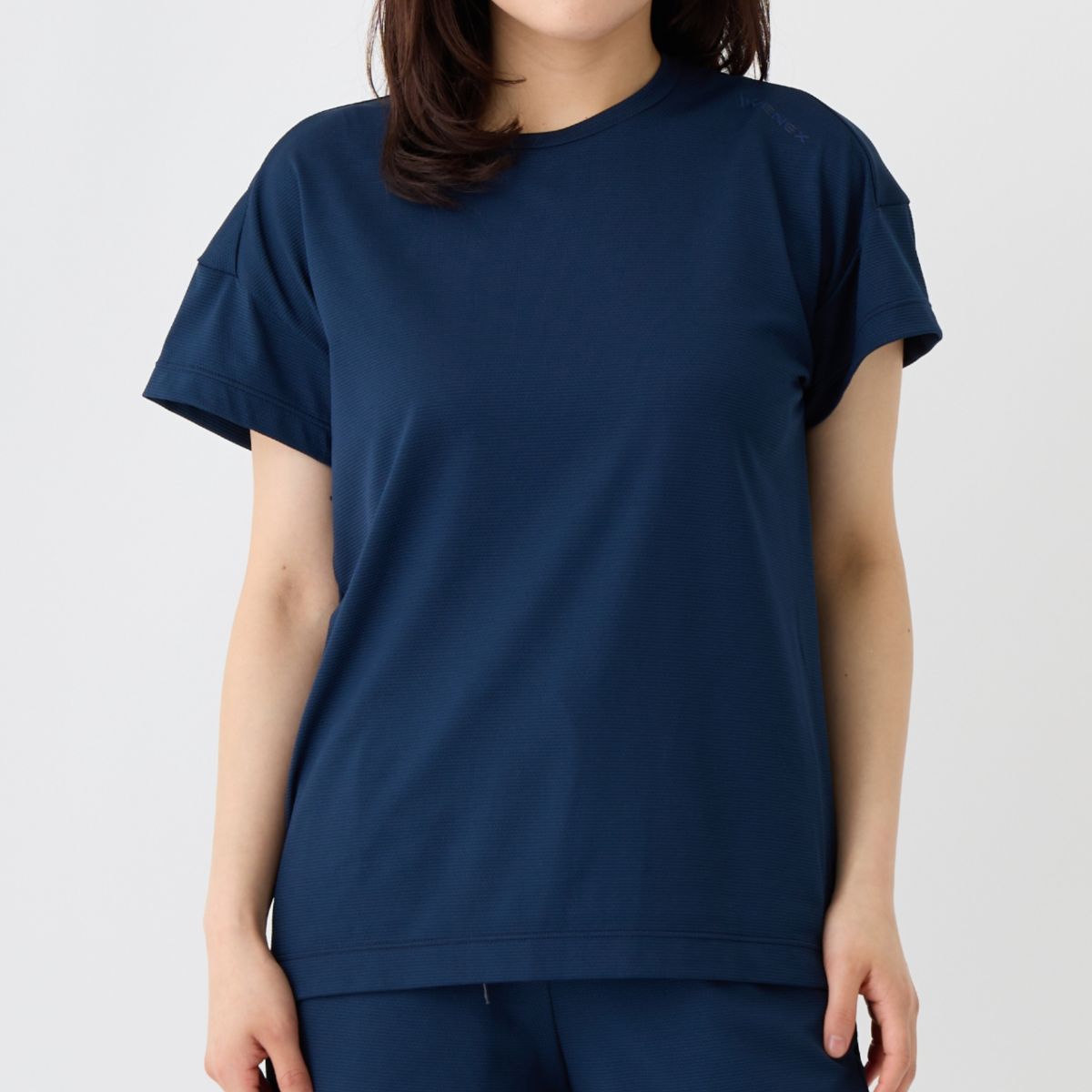 ベネクス リカバリーウェア 一般医療機器 スタンダードドライ+ ショートスリーブ レディース ネイビー