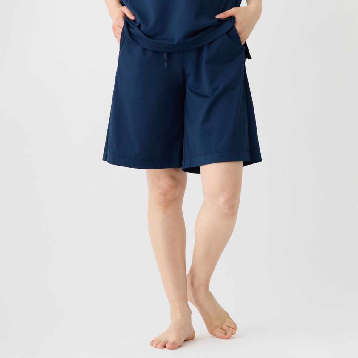 ベネクス リカバリーウェア 一般医療機器 スタンダードドライ+ ハーフパンツ レディース ネイビー