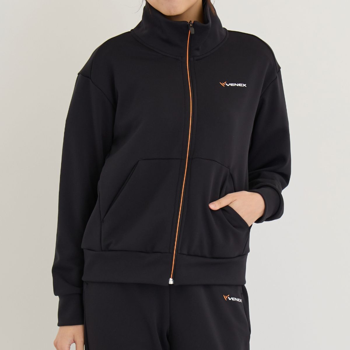 ベネクス リカバリーウェア リカバリームーヴ スタンドカラージャケット レディース ブラック