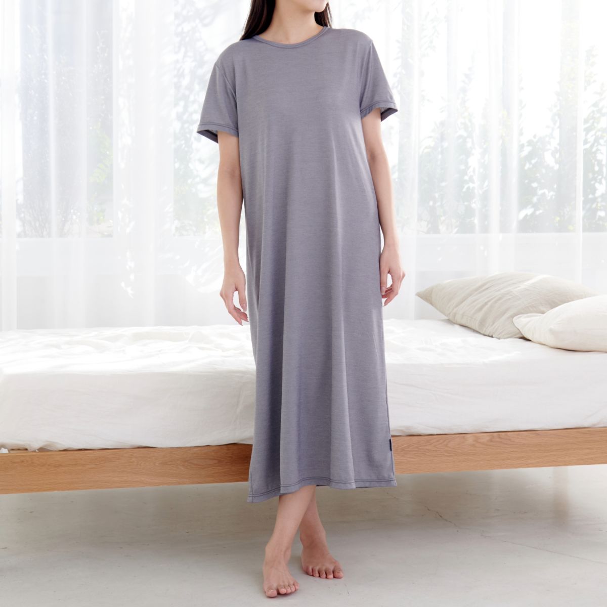 ベネクス リカバリーウェア コンフォートクール レディース ワンピース グレー