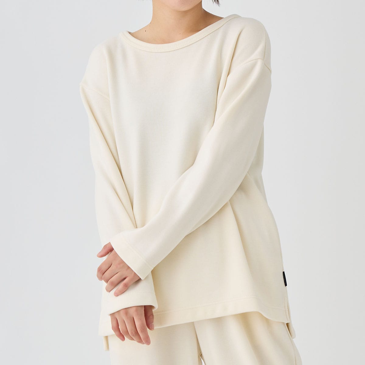 ベネクス リカバリーウェア コンフォートヒート クルーネック レディース アイボリー