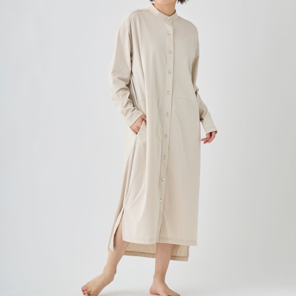 ベネクス リカバリーウェア リカバリーデイズ ロングスリーブワンピース レディース ベージュ