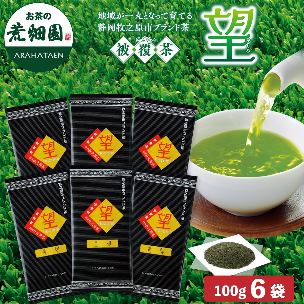 静岡県牧之原ブランド茶 望金印100g×6袋 お茶 緑茶 茶葉 高級茶 日本茶 静岡茶 国産 ギフト プレゼント 深蒸し茶 お茶っ葉 健康茶