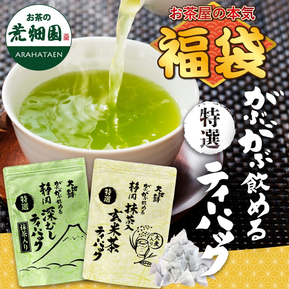 2025 福袋 大入り特選ティーパックセット 送料無料 お茶 緑茶 ティーバッグ 静岡茶 詰め合せ 深蒸し茶