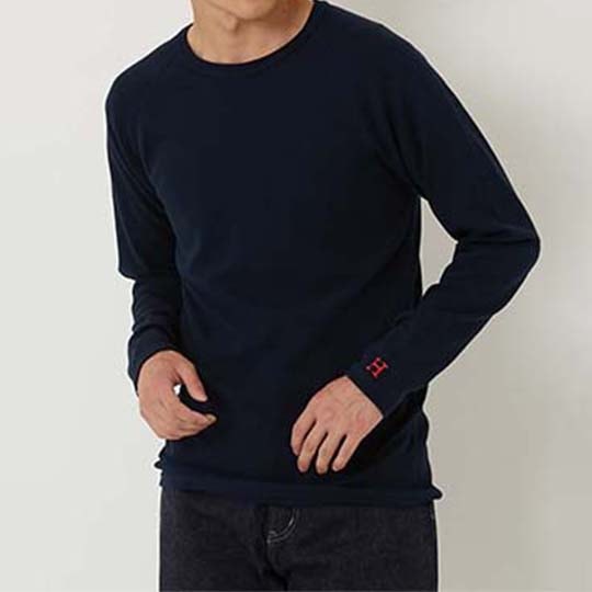 【ハリウッドランチマーケット】ストレッチフライス ロングスリーブ Tシャツ