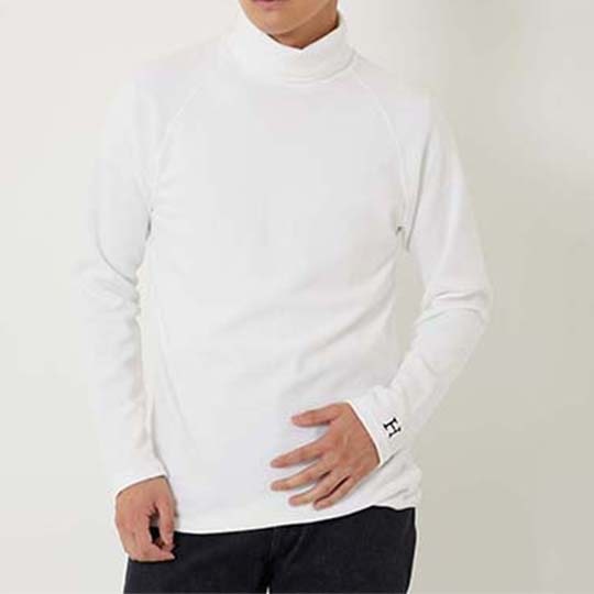 【ハリウッドランチマーケット】ストレッチフライス タートルネック ロングスリーブ Tシャツ