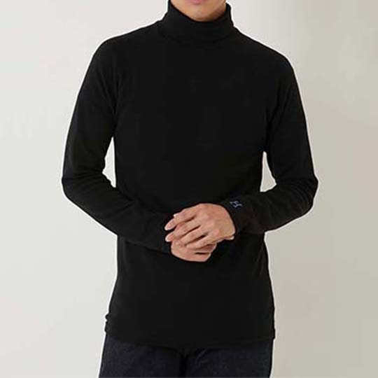 【ハリウッドランチマーケット】ストレッチフライス タートルネック ロングスリーブ Tシャツ