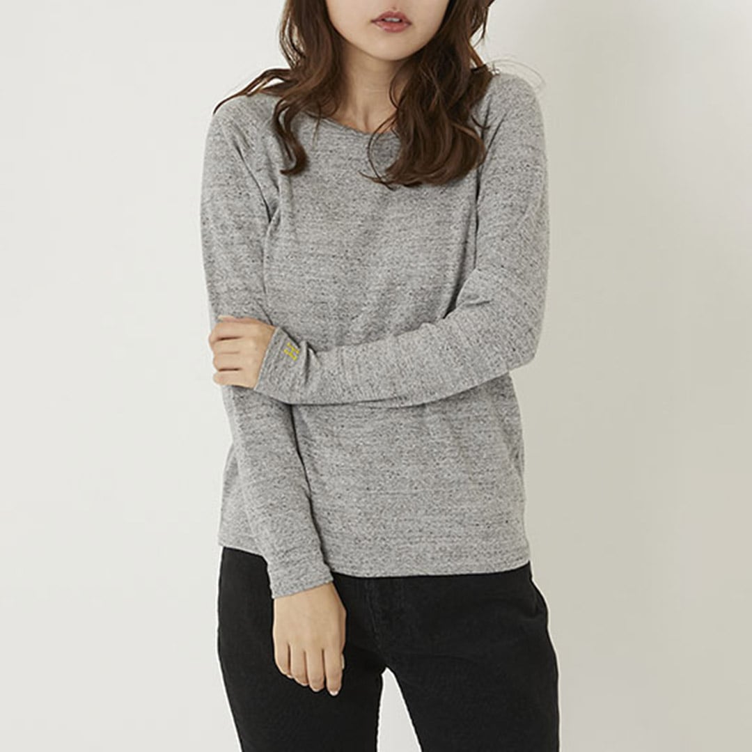 【ハリウッドランチマーケット】ストレッチフライス リラックスフィット LS Tシャツ ウイメンズ