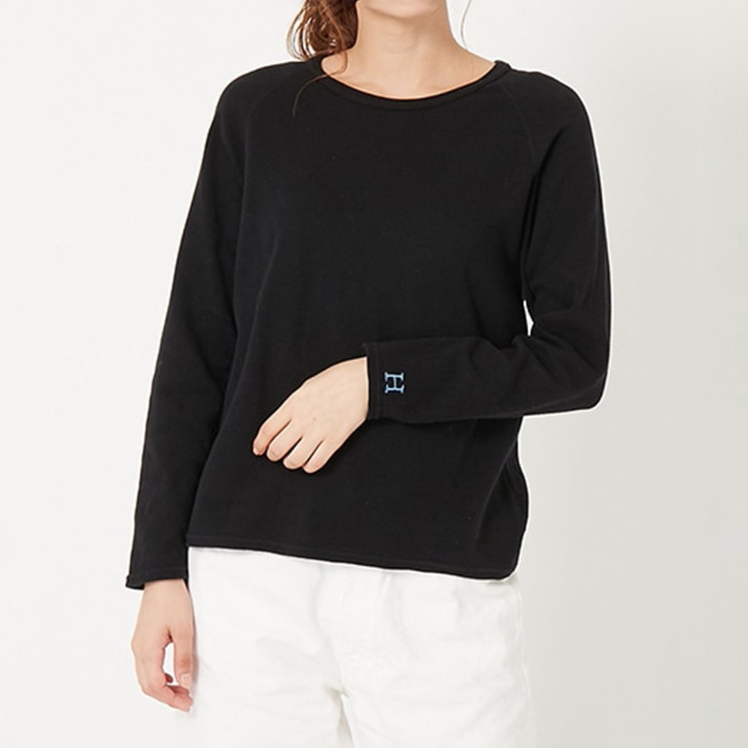 【ハリウッドランチマーケット】ストレッチフライス リラックスフィット LS Tシャツ ウイメンズ