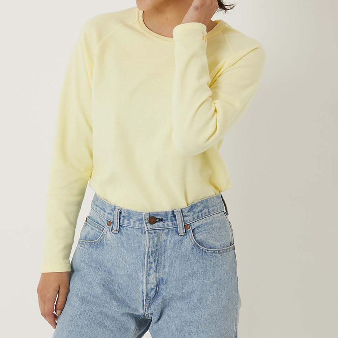 【ハリウッドランチマーケット】ストレッチフライス リラックスフィット LS Tシャツ ウイメンズ