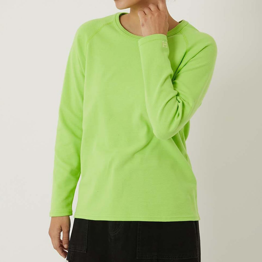 【ハリウッドランチマーケット】ストレッチフライス リラックスフィット LS Tシャツ ウイメンズ