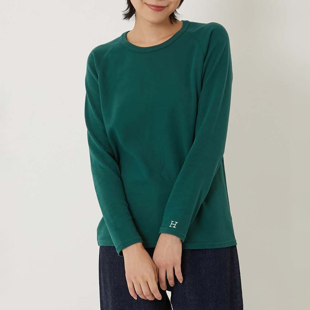 【ハリウッドランチマーケット】ストレッチフライス リラックスフィット LS Tシャツ ウイメンズ