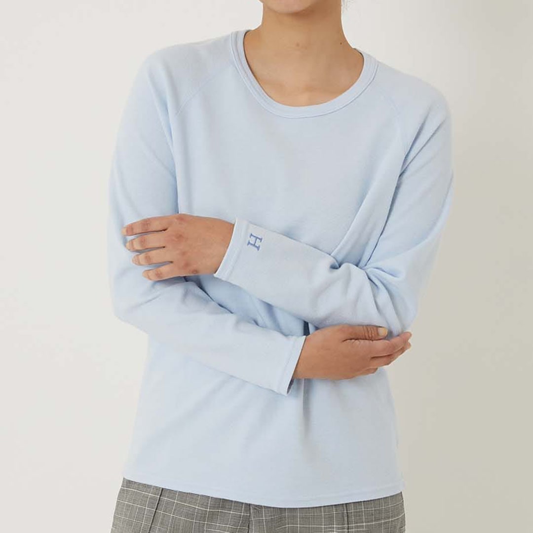 【ハリウッドランチマーケット】ストレッチフライス リラックスフィット LS Tシャツ ウイメンズ