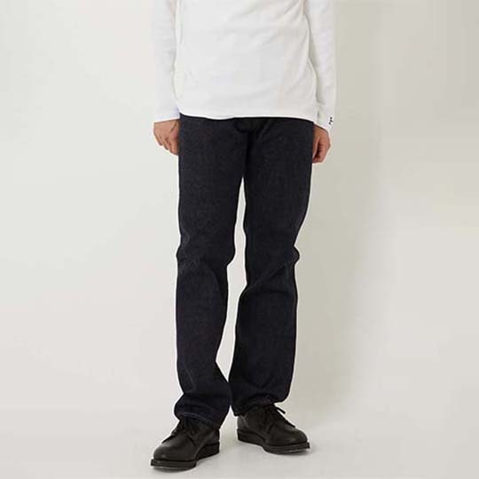 PP01 セルビッチデニム スリムストレートジーンズ