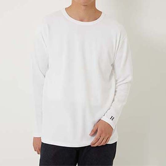 【ハリウッドランチマーケット】ストレッチフライス コンフォータブル ロングスリーブ Tシャツ