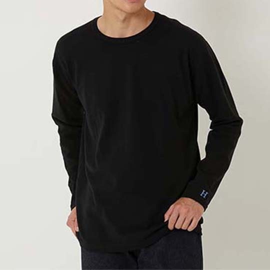 【ハリウッドランチマーケット】ストレッチフライス コンフォータブル ロングスリーブ Tシャツ