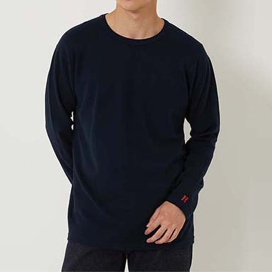 【ハリウッドランチマーケット】ストレッチフライス コンフォータブル ロングスリーブ Tシャツ