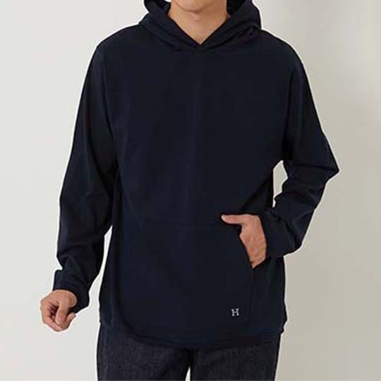 【ハリウッドランチマーケット】Hエンブロイダリー ナローリブパーカ