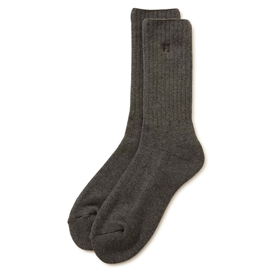 【ハリウッドランチマーケット】Hエンブロイダリー パイル クルーソックス