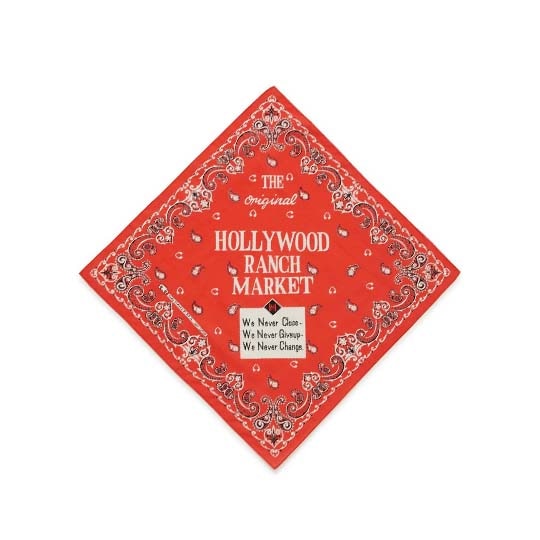 【ハリウッドランチマーケット】WE NEVER HOLLYWOOD RANCH MARKET バンダナ