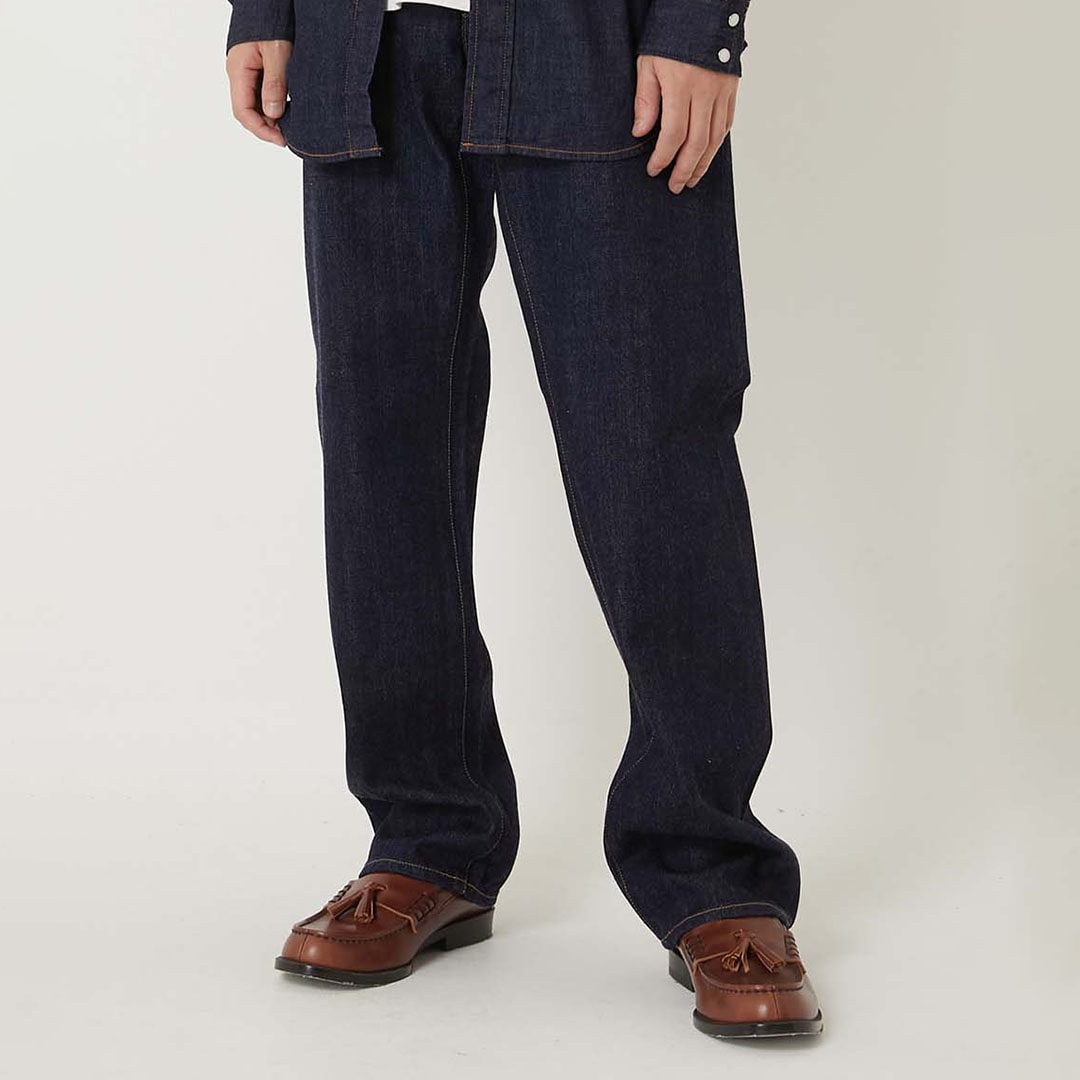 PP02 MODスーピマ セルビッチデニム ワイドジーンズ