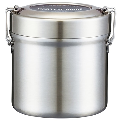 スケーター 抗菌真空ステンレスランチボックス 600ml ベーシック STLB1AG