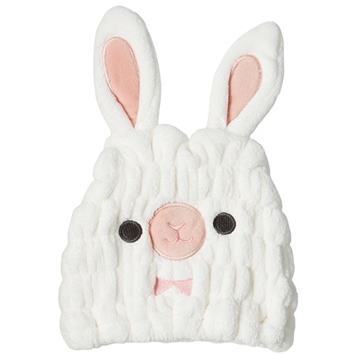 スケーター 吸水速乾 アニマルタオルキャップ うさぎ TOC11