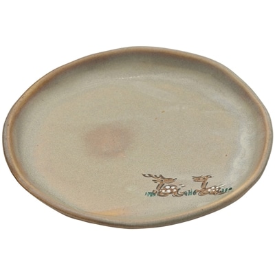 スケーター 取り皿 大 (赤膚焼) 鴻月 KONDS2