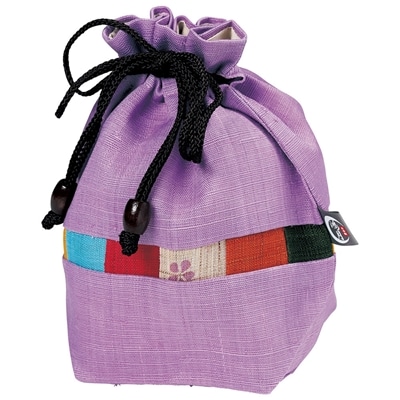 スケーター バルーンシルエット巾着ポーチ 鴻月 紫 KOOKB1