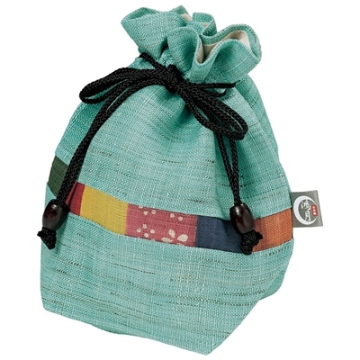 スケーター バルーンシルエット巾着ポーチ 鴻月 ターコイズ KOOKB1