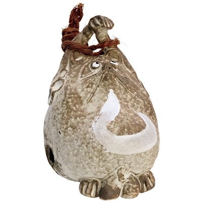 スケーター たぬき土鈴 (信楽焼) 鴻月 KOSTS1