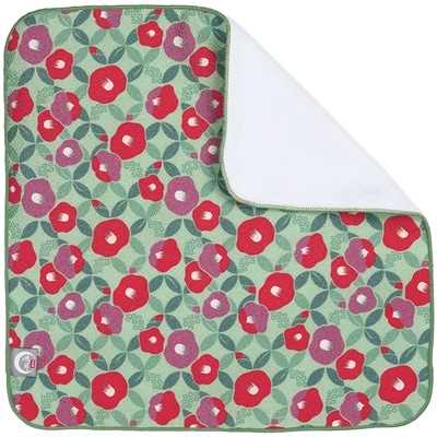 スケーター タオルハンカチ 鴻月 つばき緑青色 KOMTA1