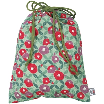 スケーター 巾着 鴻月 つばき緑青色 KOMKB1