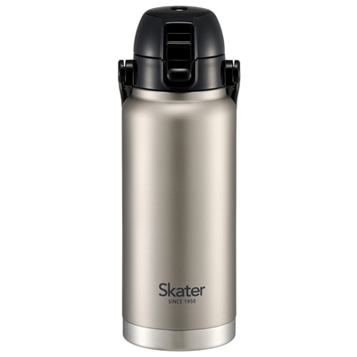 スケーター ハンドル付ワンプッシュダイレクトボトル 800ml シルバー STD8H