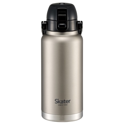 スケーター ハンドル付ワンプッシュダイレクトボトル 1000ml シルバー STD10H