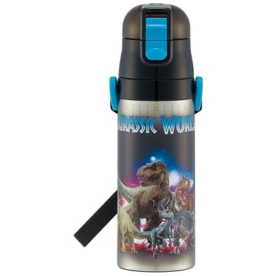 スケーター 超軽量ロック付ワンプッシュダイレクトステンレスボトル ジュラシック・ワールド 23 SDC4